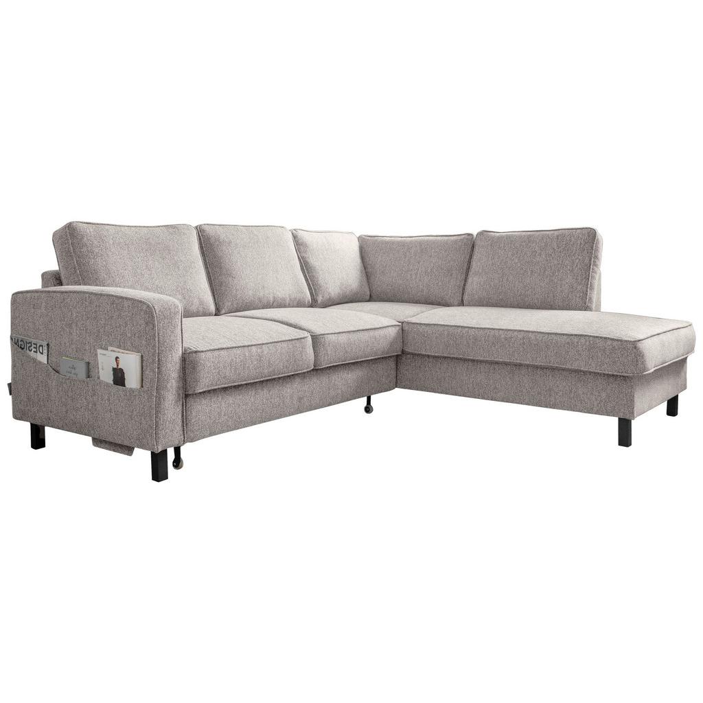 Ecksofa Molly Grau/Weiß  S: 233x198 cm