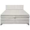 Boxspringbett Mitto mit Topper 180x200 cm - Champagner/Schwarz, KONVENTIONELL, Textil/Metall (180/200cm)