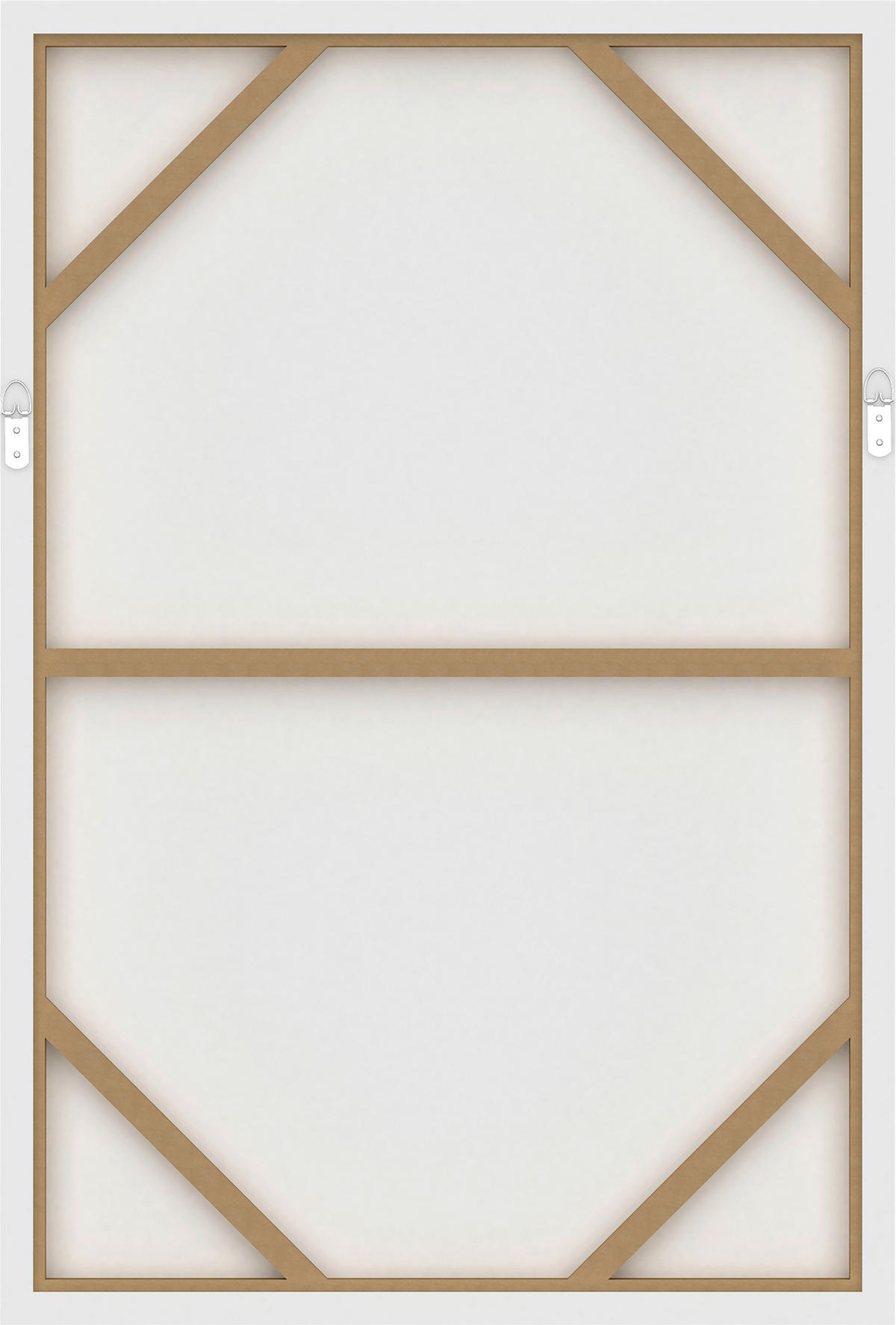 Obraz na plátně LOTTA, 60x90cm - černá/přírodní barvy, Moderní, kompozitní dřevo/textil (60/90cm) - Premium Living