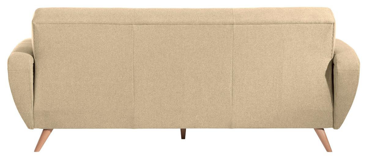 3-sitzer-sofa Jerry Beige - Beige/Naturfarben, Design, Textil (208/85/82cm) - Max Winzer