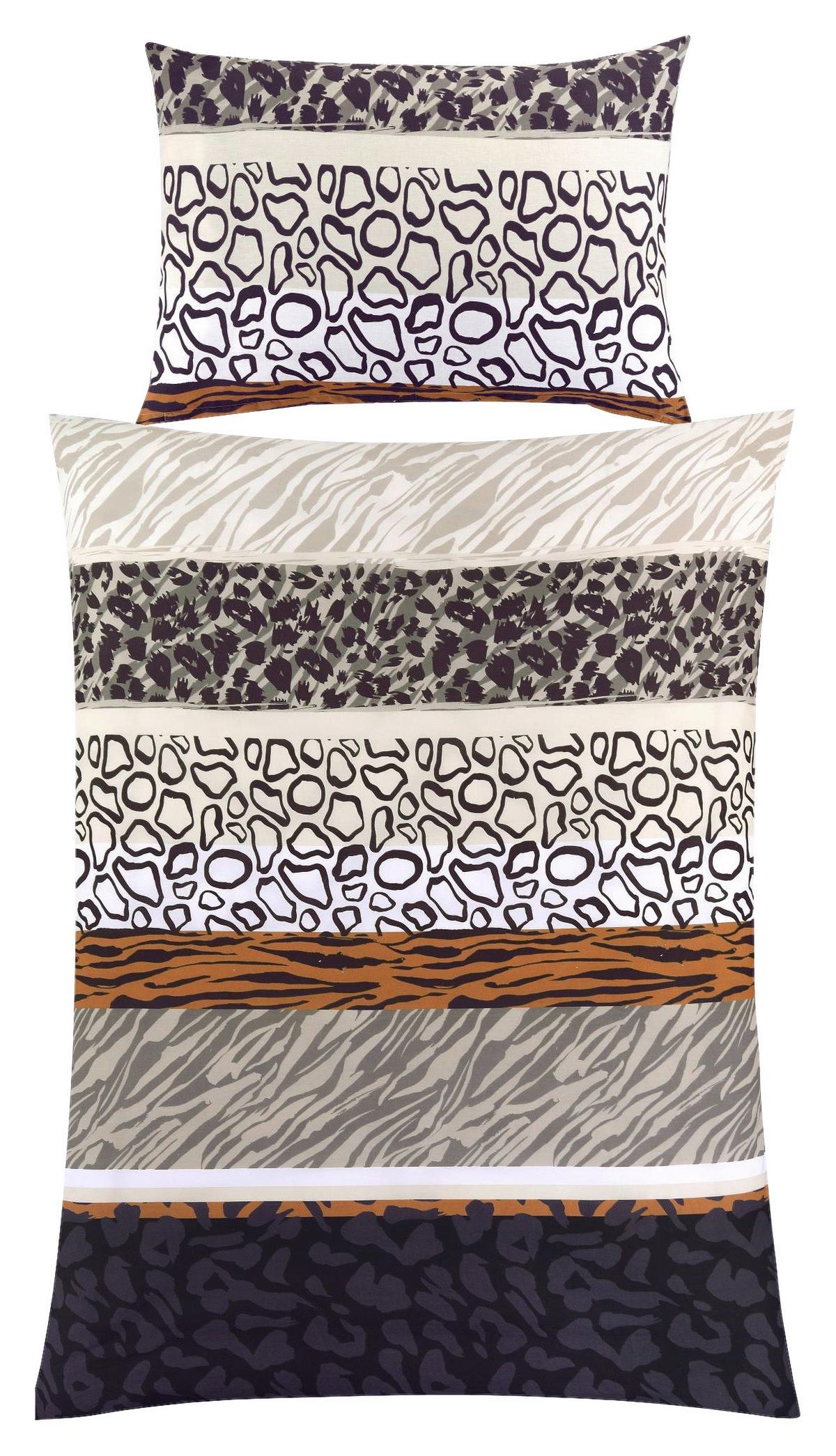 Ágyneműhuzat-garnitúra Sinthia - világosszürke/krémszínű, Romantik / Landhaus, textil - James Wood