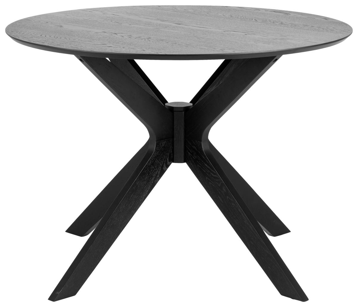 Jedálenský stôl DUNCAN čierna 100 cm - čierna, Trend, drevo (105/75cm) - Livetastic