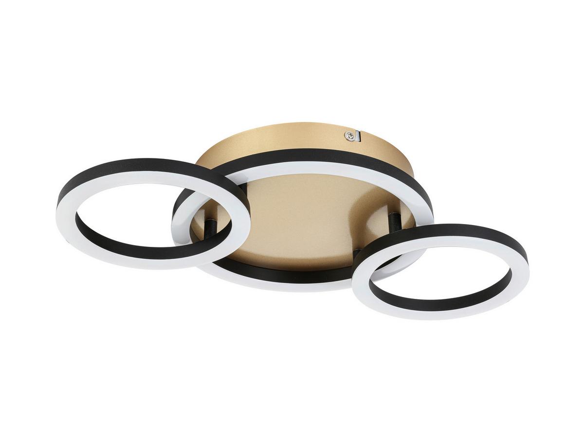 STROPNÉ LED SVIETIDLO NUMIM - čierna/cappuccino, Modern, kov/plast (43/23/5cm) - Mömax