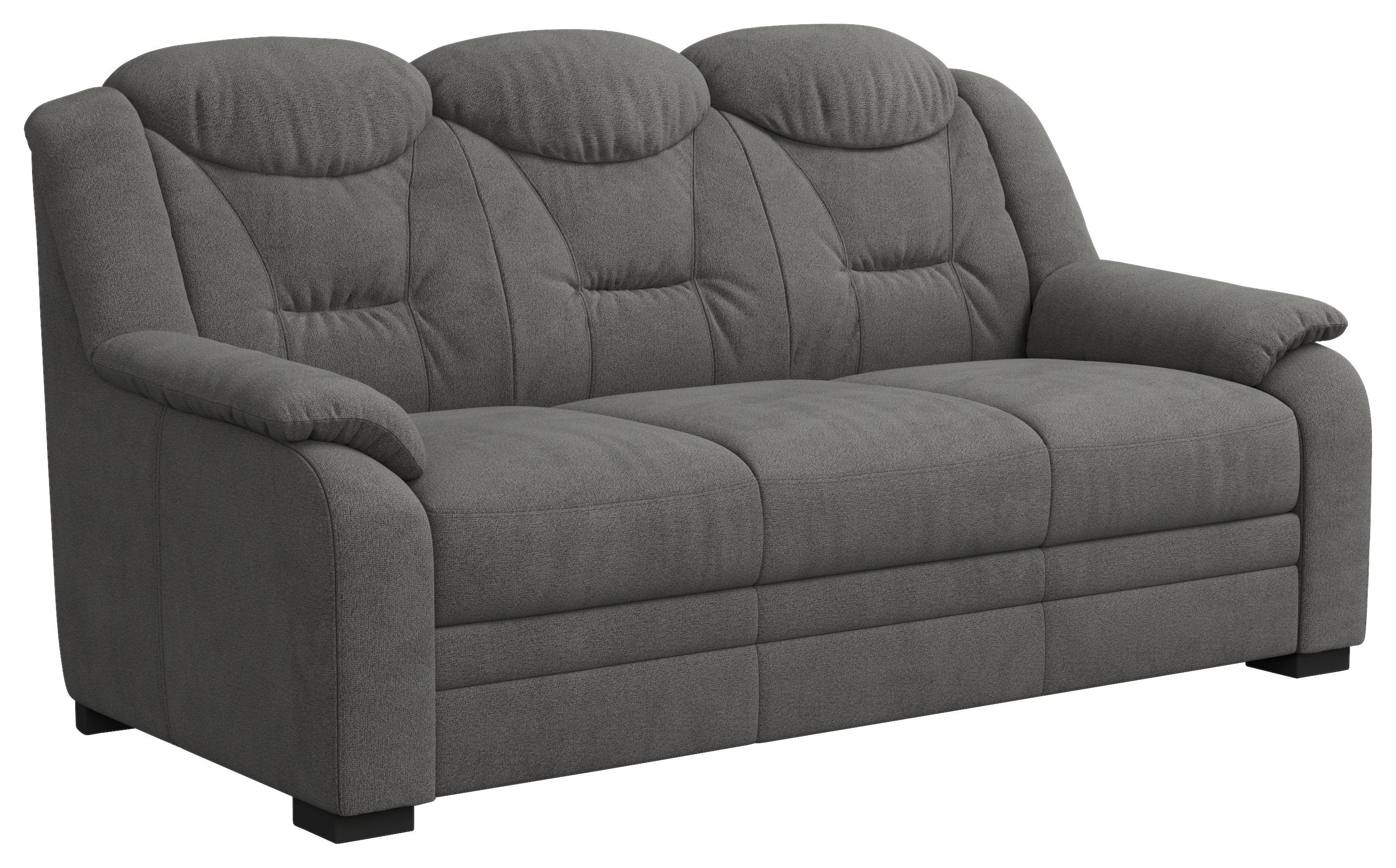 3-Sitzer-Sofa Marcus Anthrazit B 189 cm - Anthrazit/Schwarz, Basics, Textil (189/99/99cm) - MID.YOU