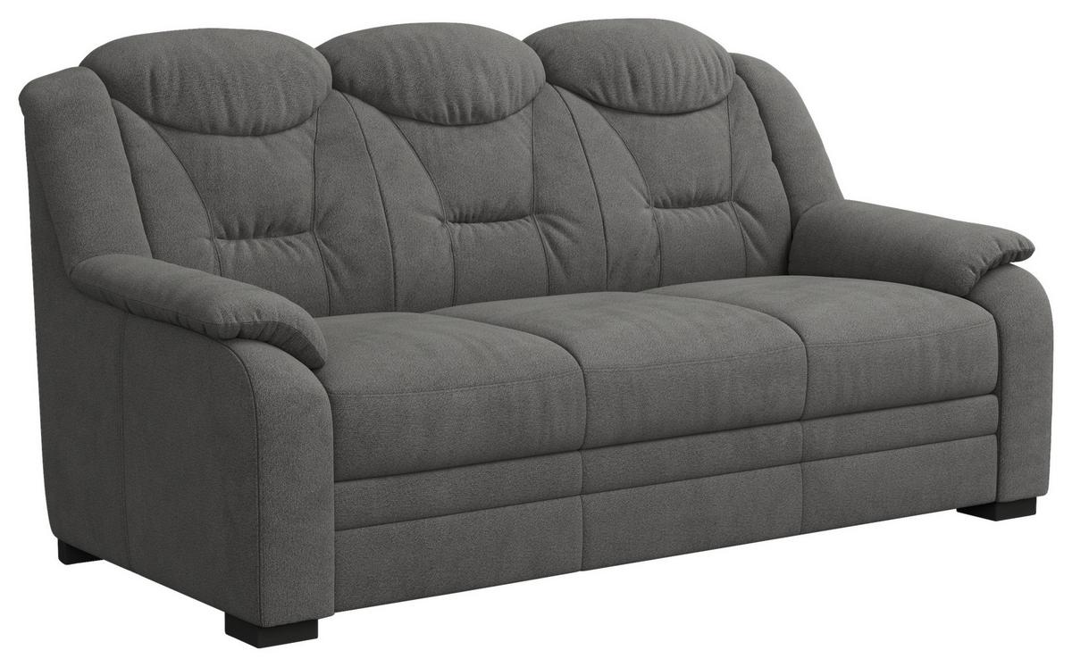 3-Sitzer-Sofa Marcus Anthrazit B 189 cm - Anthrazit/Schwarz, Basics, Textil (189/99/99cm) - MID.YOU