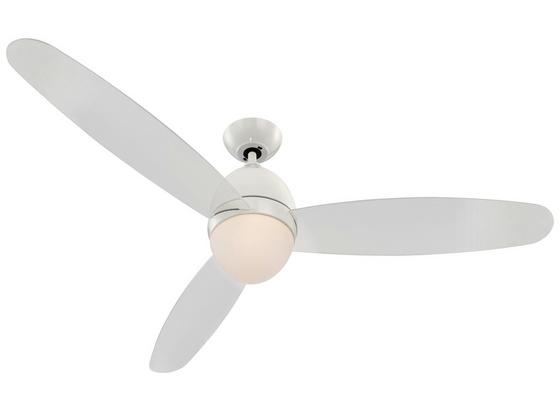 Deckenventilator Premier D: 132 cm Weiss - Transparent/Opal, Basics, Glas/Kunststoff (132/43,1cm) Deckenventilator Premier D: 132 cm Weiss - Transparent/Opal, Basics, Glas/Kunststoff (132/43,1cm)