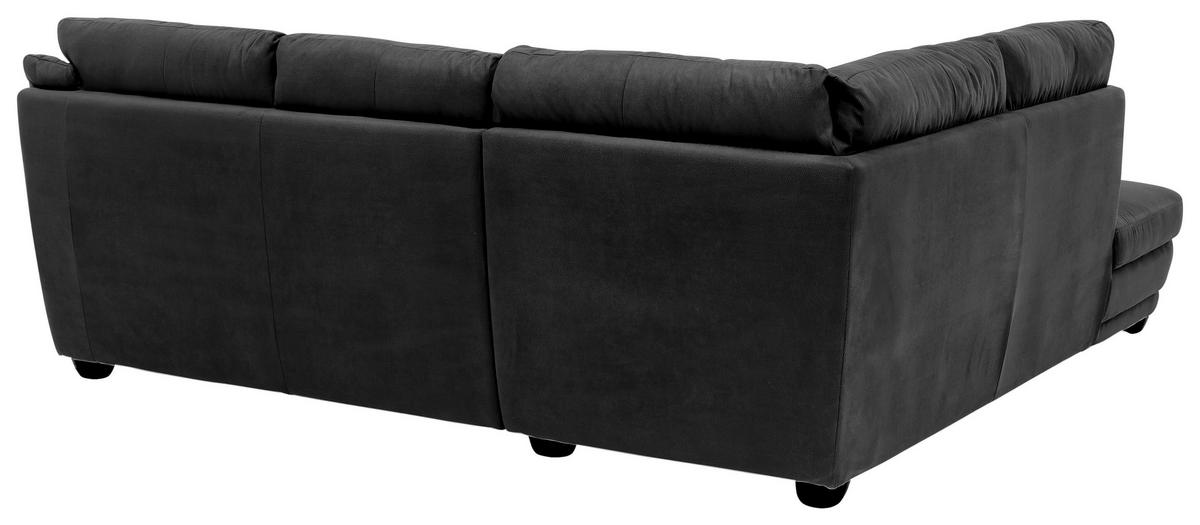 Ecksofa Nebolo Anthrazit S. 225x245cm - Anthrazit, Design, Textil (225/245cm) - Livetastic