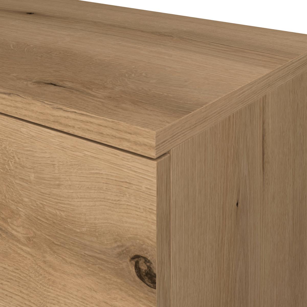 Highboard Venedig NEW Eichefarben/Kaschmir B: 77 cm - Kaschmir/Eichefarben, MODERN, Holzwerkstoff (77/134/37cm)