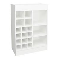 Weinschrank Esilo Weiß B: 70 cm - Weiß, Basics, Holzwerkstoff (70/100/38cm) - MID.YOU