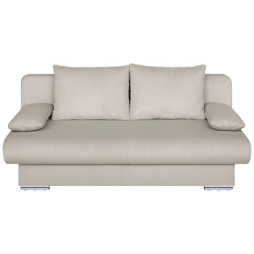 2-Sitzer-Sofa mit Schlaffunktion Bora Creme Cord