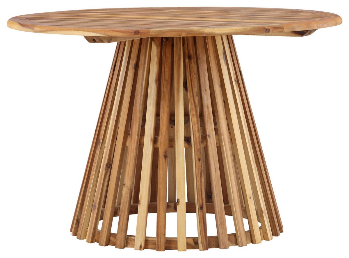 Gartentisch Lumpur Akazienholz L 120 cm - Akaziefarben, KONVENTIONELL, Holz (120/120/75cm) - Gardenson