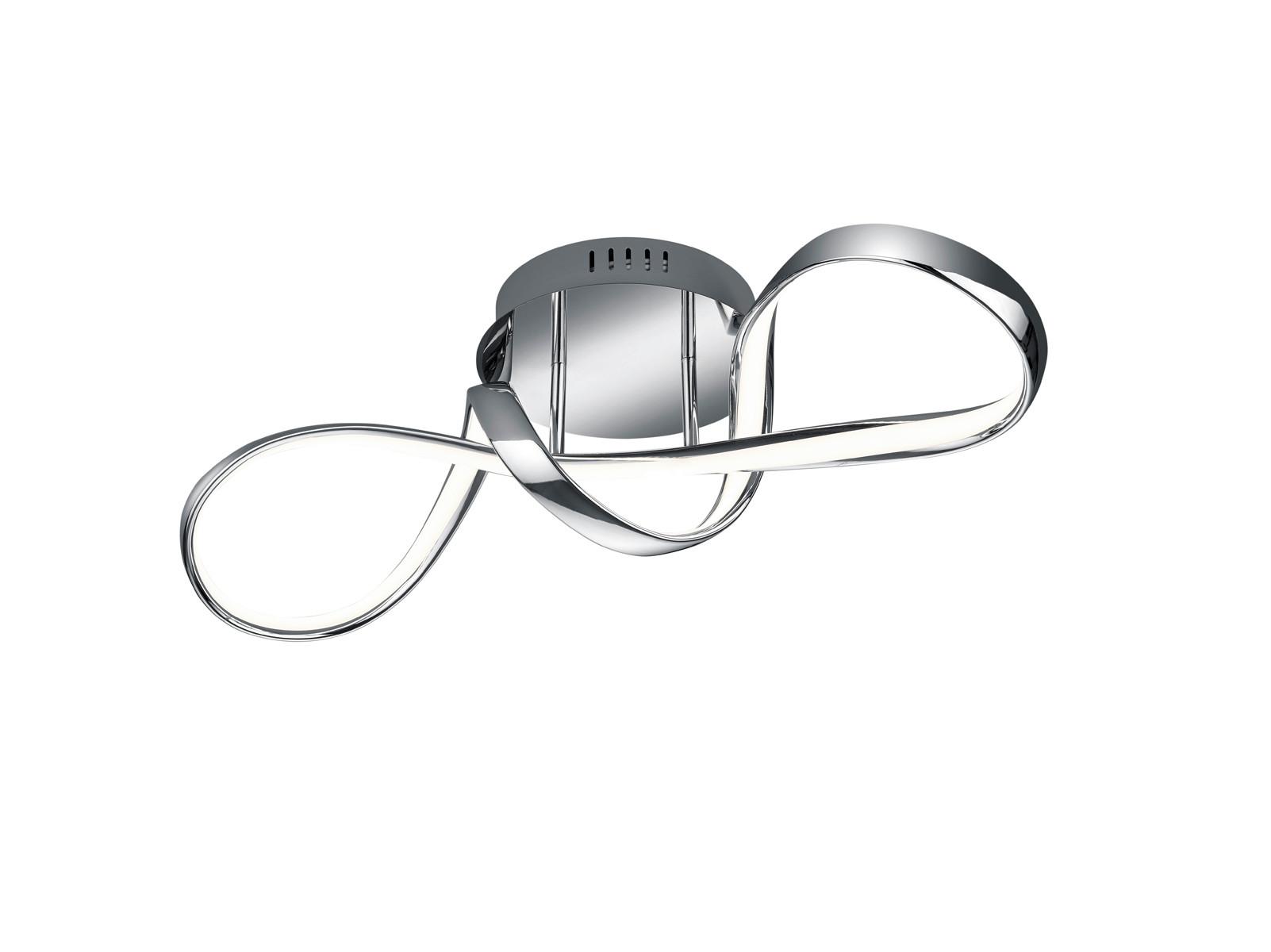 LED-Deckenleuchte R67091106 Perugia - Chromfarben, Design, Metall (60/22/18cm)