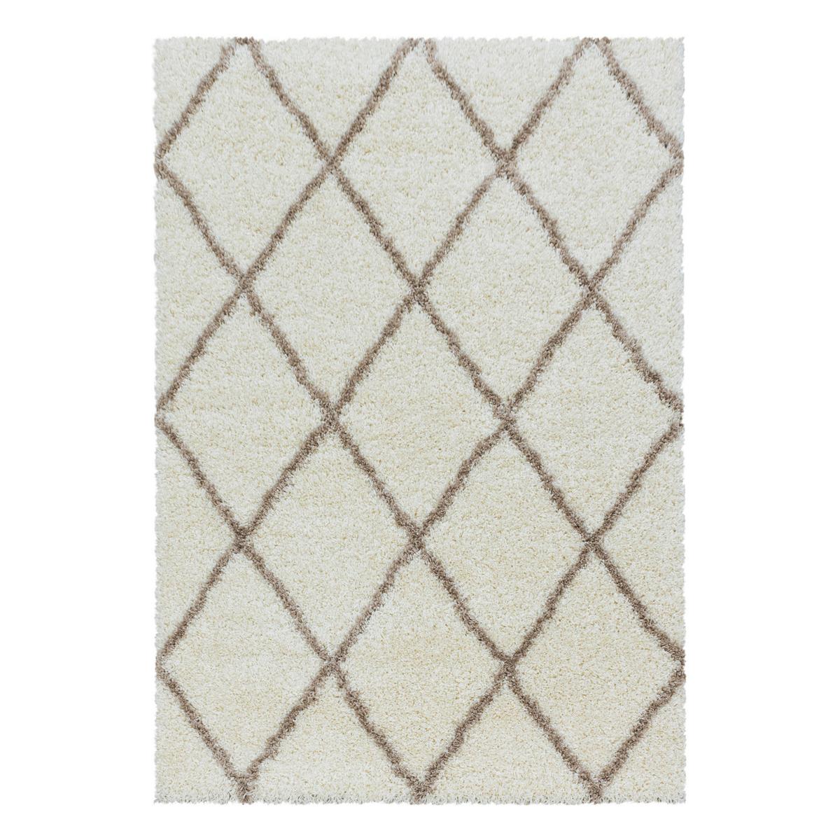 Hochflor Teppich Creme Alvor 80x150 cm - Creme, Basics, Textil (80/150cm)
