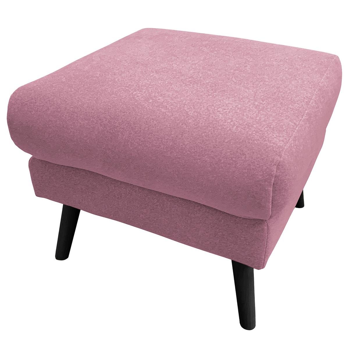 Hocker Tromso Rosa B: 61 Cm - Schwarz/Rosa, Design, Textil (61/49/65cm) - Livetastic