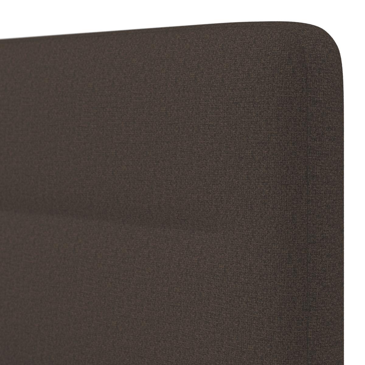 Boxspringová postel MARCO 180x200, hnědá - černá/hnědá, Moderní, dřevo/textil (180/200cm) - Bessagi Home