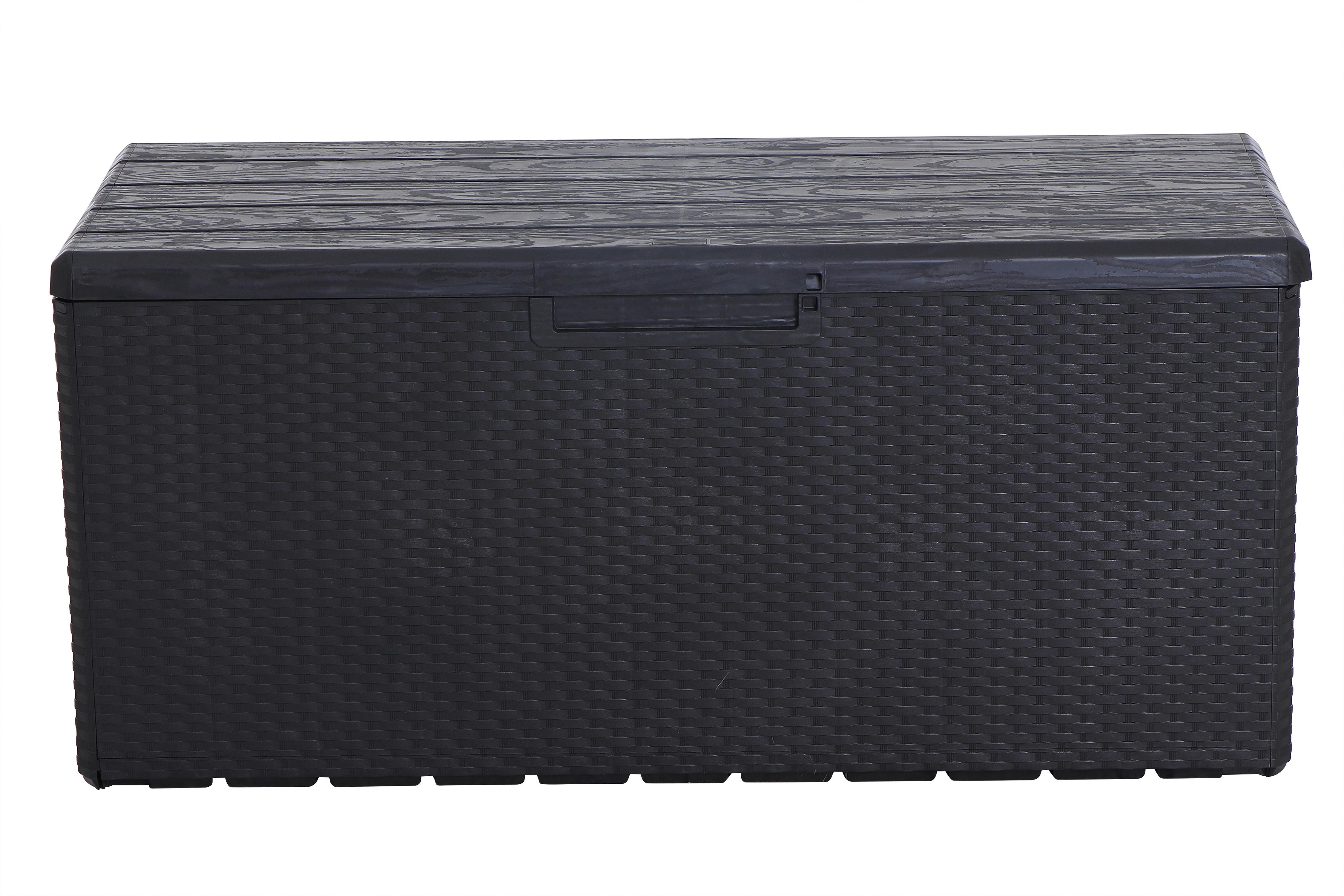 Kissenbox P12162 - Anthrazit, KONVENTIONELL, Kunststoff (55/56/124cm) - Ambia Garden