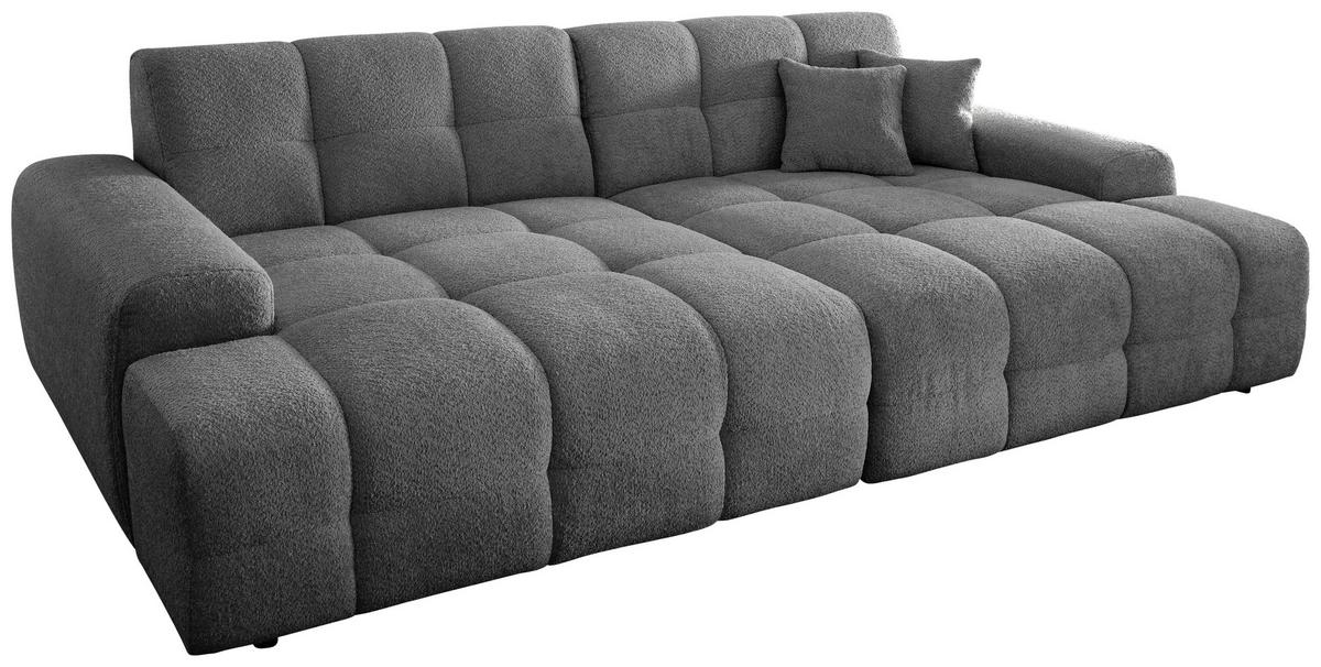 Bigsofa Bosco, Anthrazit B: 304 cm - Anthrazit/Schwarz, MODERN, Textil (304/87/155cm) - Livetastic
