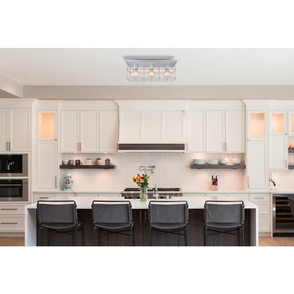 Deckenleuchte Merril L: 60 cm 3-Flammig aus Stahl