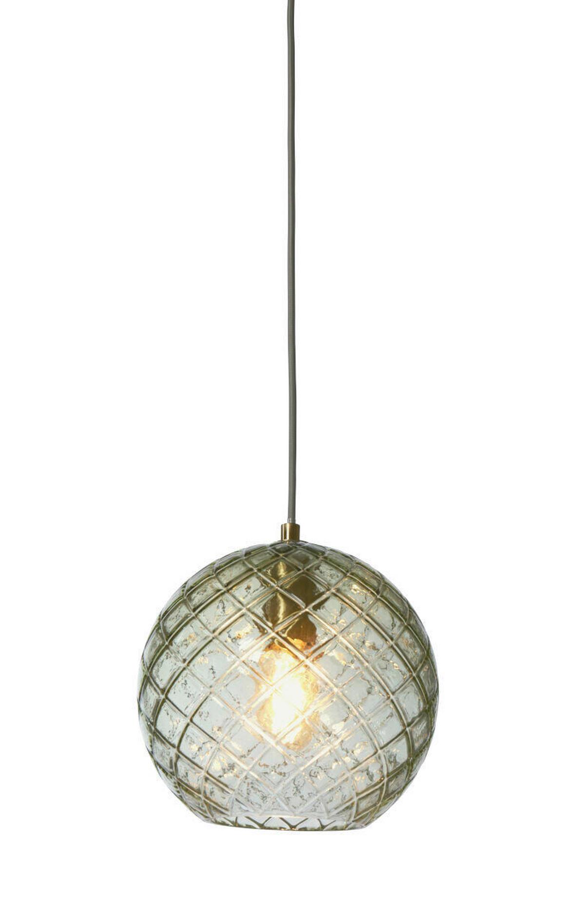 Hängeleuchte Venice - Grün, Trend, Glas (22/22cm) - It's about Romi