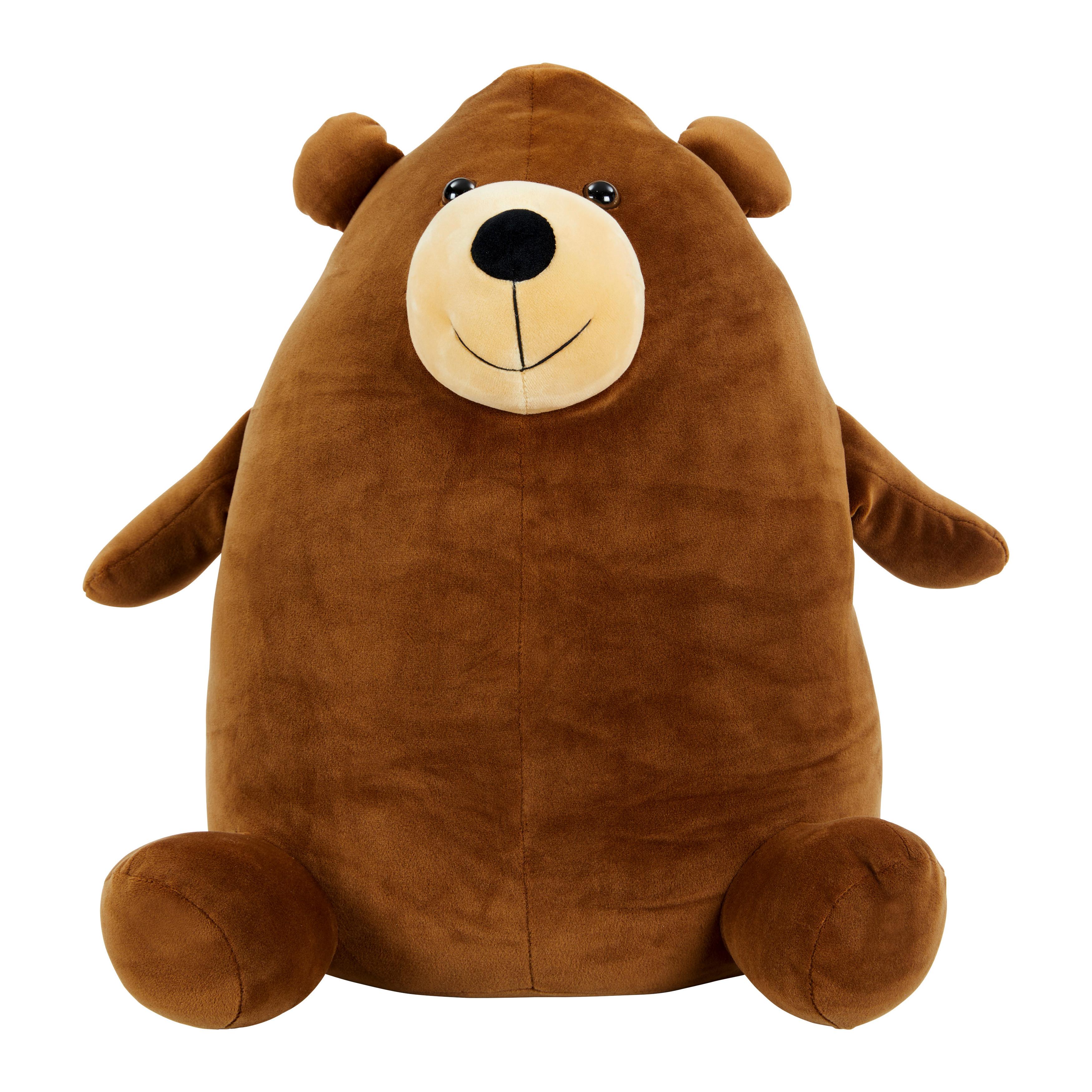 Plyšová Hračka - Medveď Fluffy - hnedá, Moderný, textil (18/42cm) - Bessagi Kids