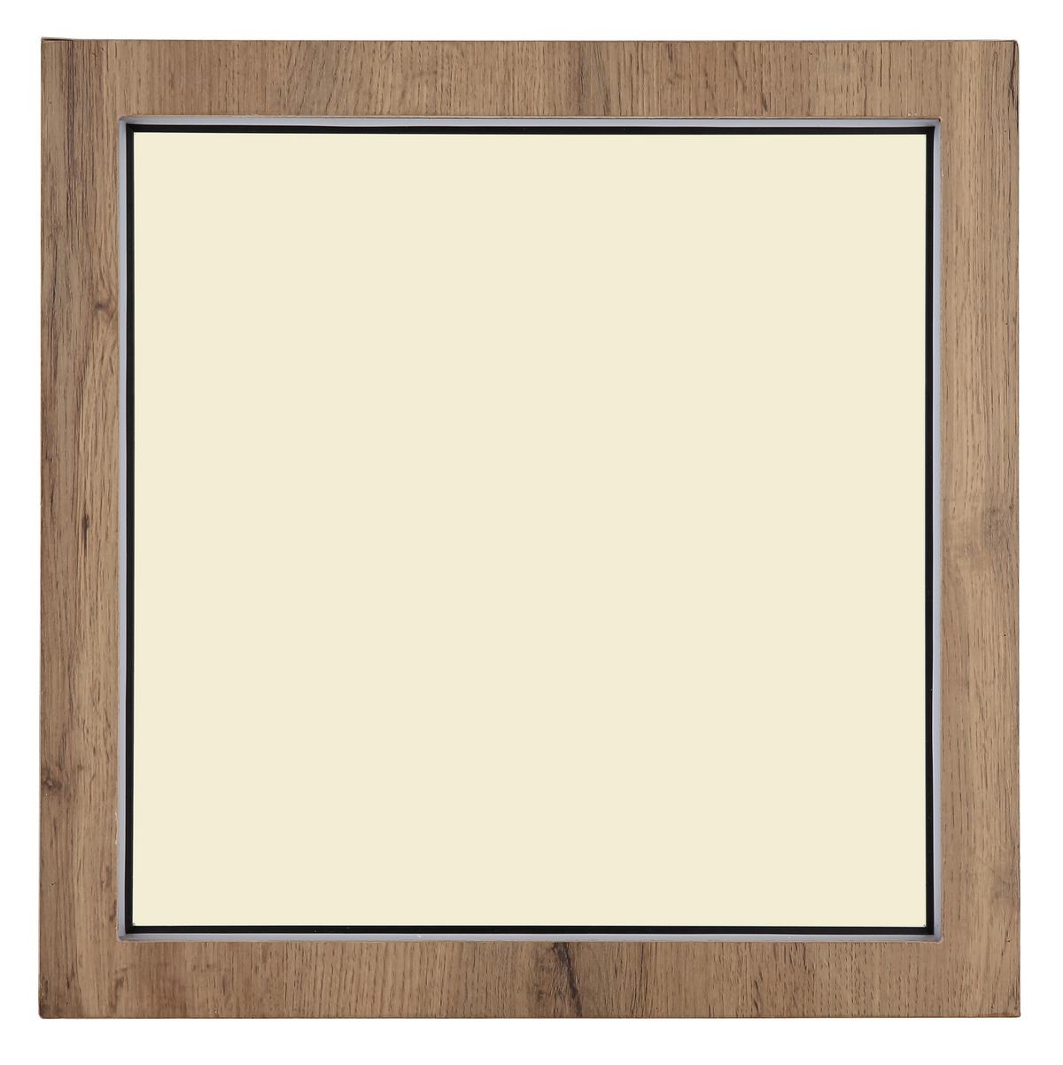 LED-Deckenleuchte 41374-24 - Dunkelbraun/Opal, Natur, Holzwerkstoff/Kunststoff (40/40/6,5cm) - Globo