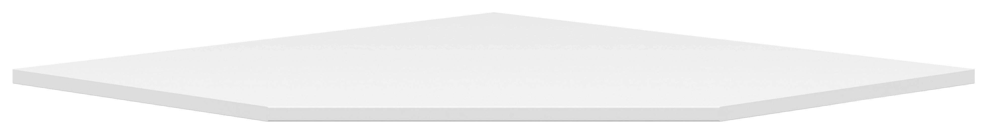 Vrchná polica MULTISTAURAUM - biela, Modern, kompozitné drevo (101/1,5/78,8cm)