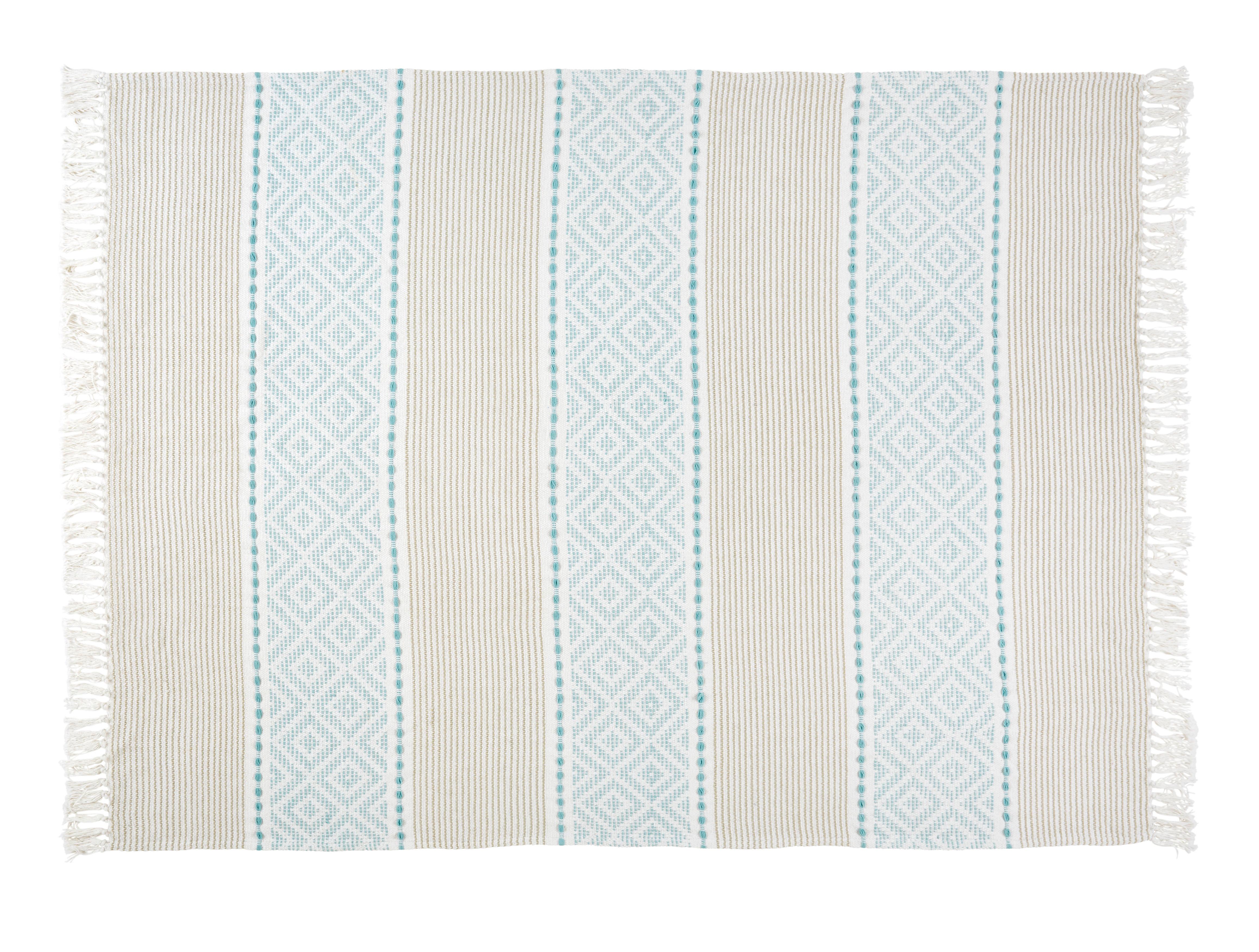 Deka Lucia, 130/170cm - modrá/biela, Štýlový, textil (130/170cm) - Premium Living