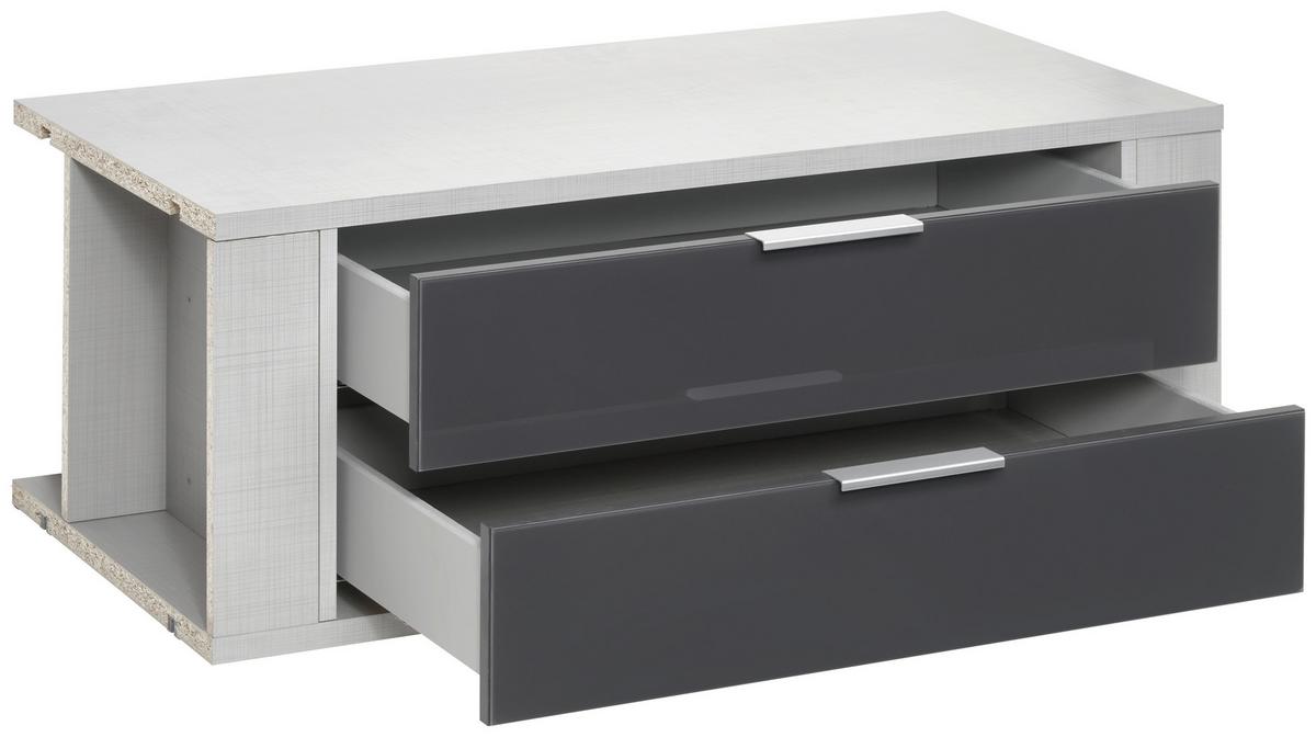 Schubkasteneinsatz Schubkasteneinsatz Fresh - Grau, MODERN, Glas/Holzwerkstoff (96/35/50cm) - MID.YOU