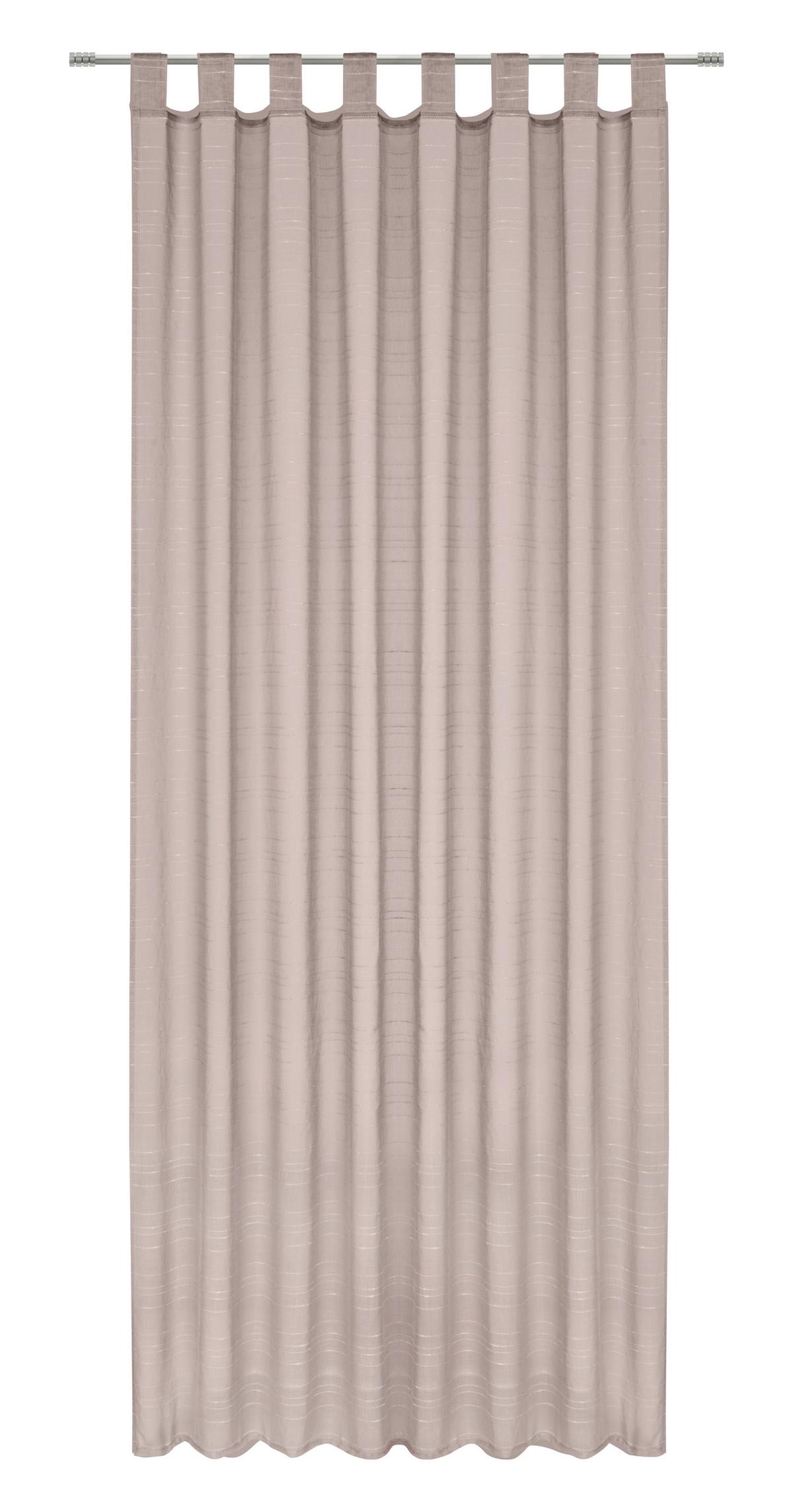 ZÁVĚS S POUTKY IDA - béžová, Konvenční, textil (135/245cm) - Based
