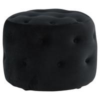 Pouf Benjamin - Schwarz, Design, Textil (55/44/55cm) - Livetastic