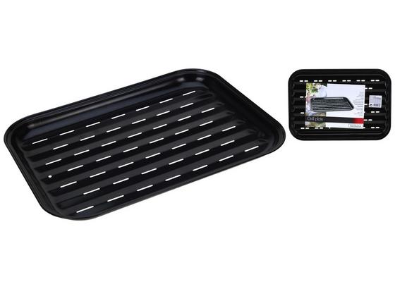 Grillplatte BBQ - Schwarz, Basics, Metall (34,5/24,3/2,5cm) Grillplatte BBQ - Schwarz, Basics, Metall (34,5/24,3/2,5cm)