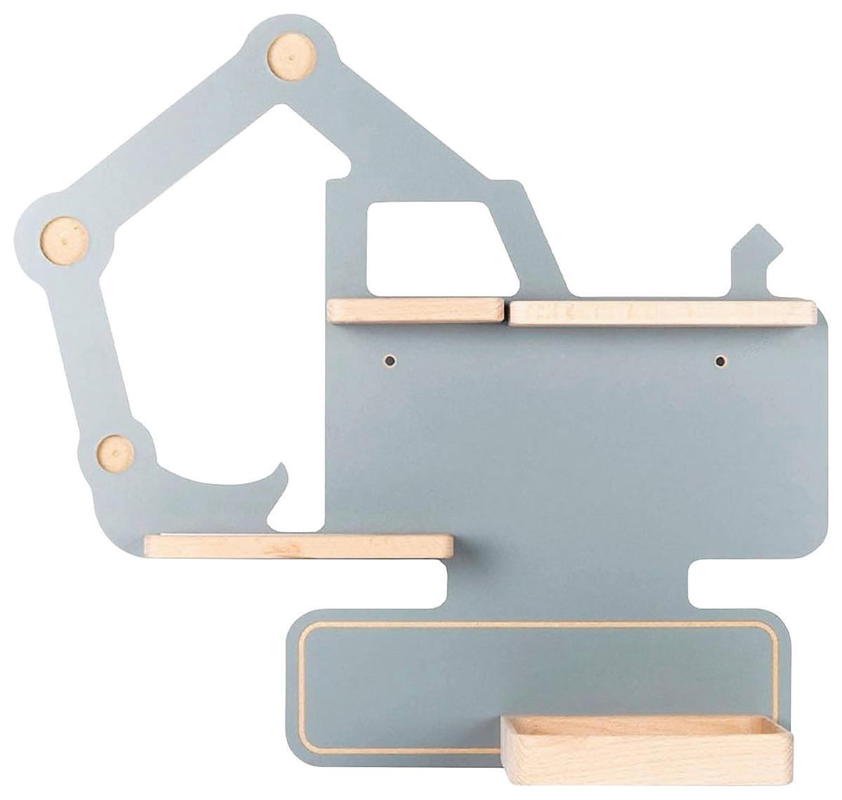 Kinderregal Boarti Grau B: 44 cm - Grau, MODERN, Holzwerkstoff (44/39/19cm) - MID.YOU