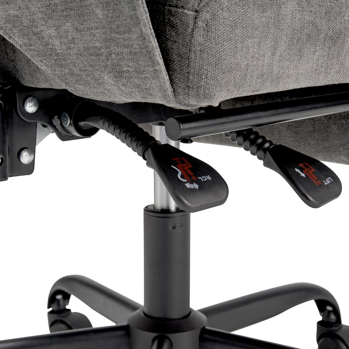 Drehstuhl Verona - Schwarz/Grau, LIFESTYLE, Holz/Kunststoff (66/112-120/62cm) - MID.YOU