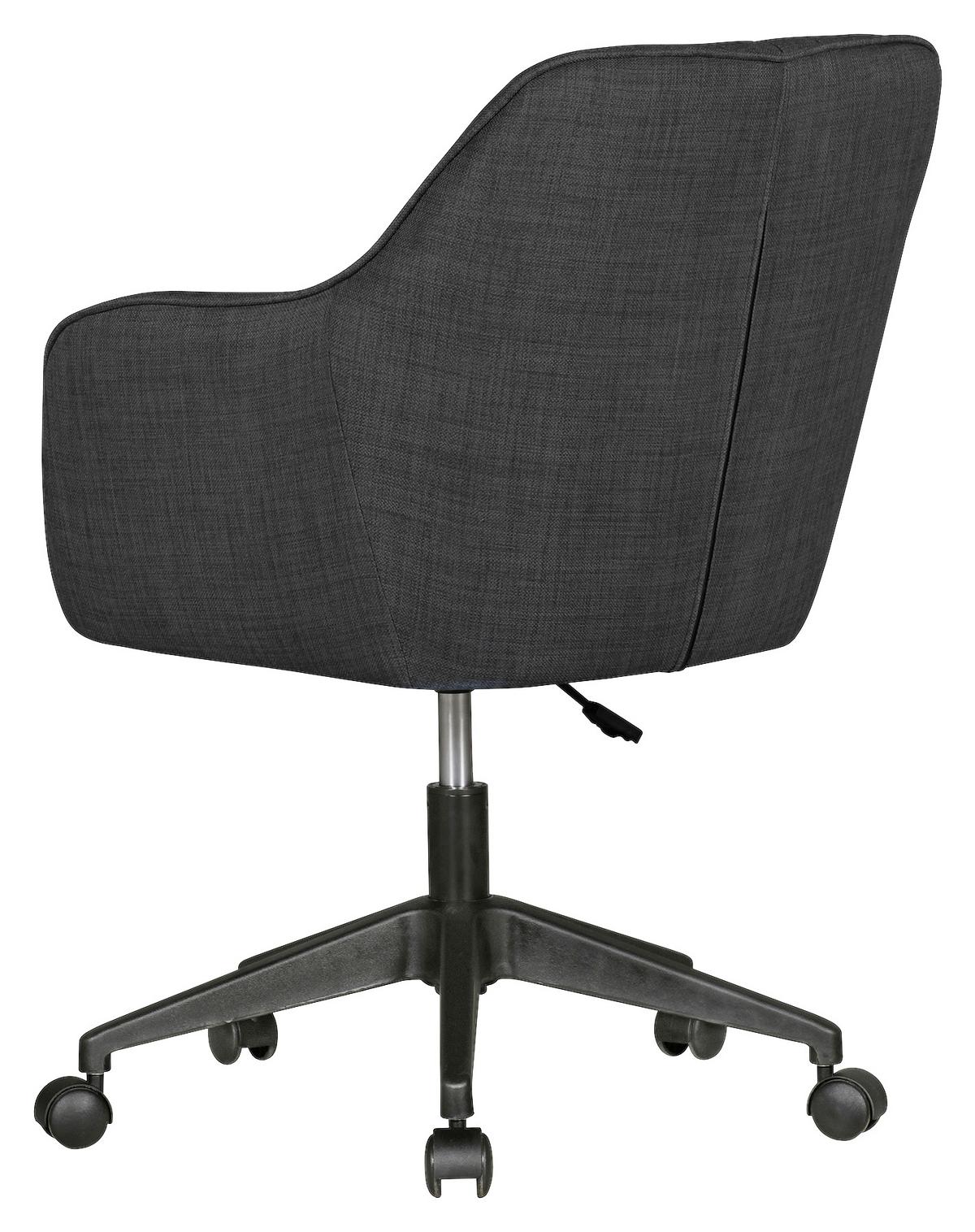 Stolička MARA antracitová - čierna/antracitová, Modern, textil/plast (65/83/65cm) - MID.YOU