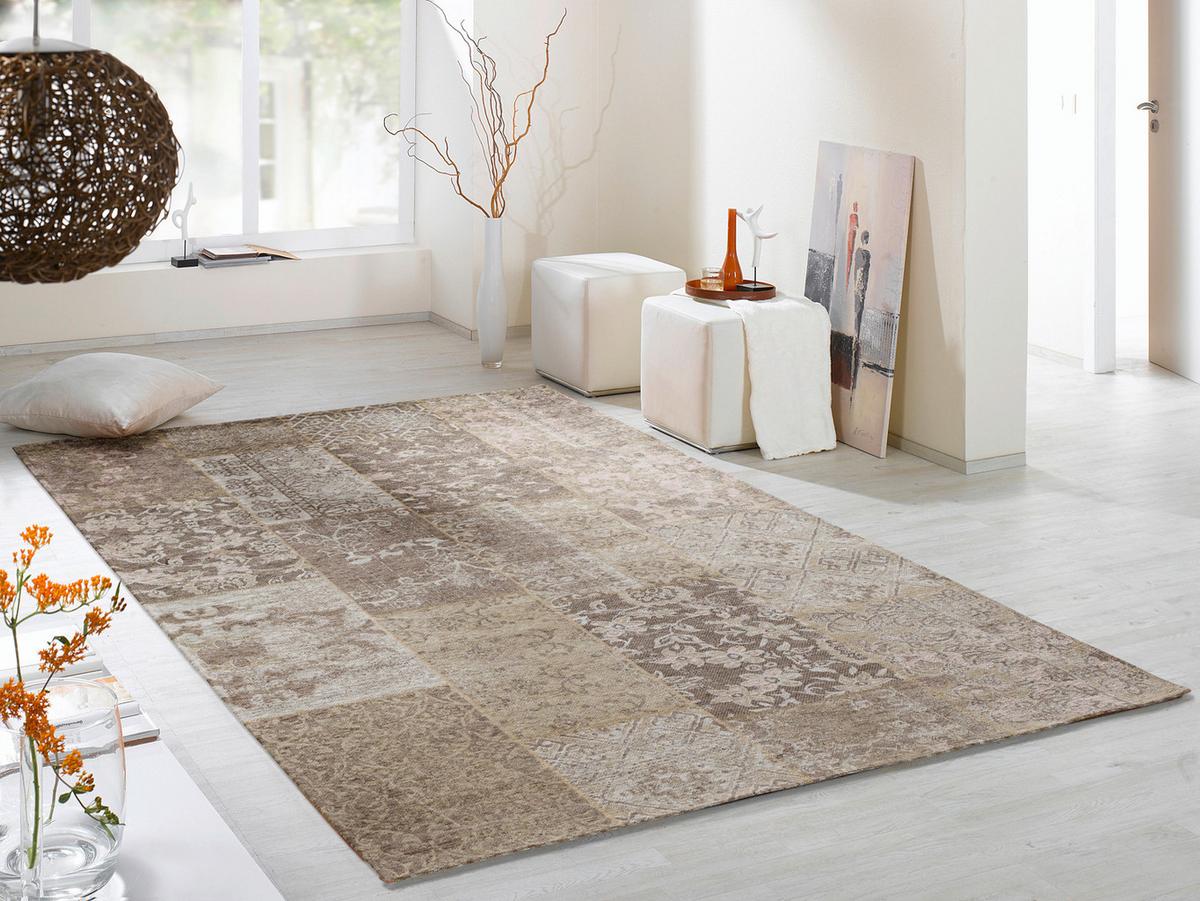 Flachwebteppich Alanis Allover Naturfarben 40x60 cm - Naturfarben, Basics, Textil (40/60cm) - Novel