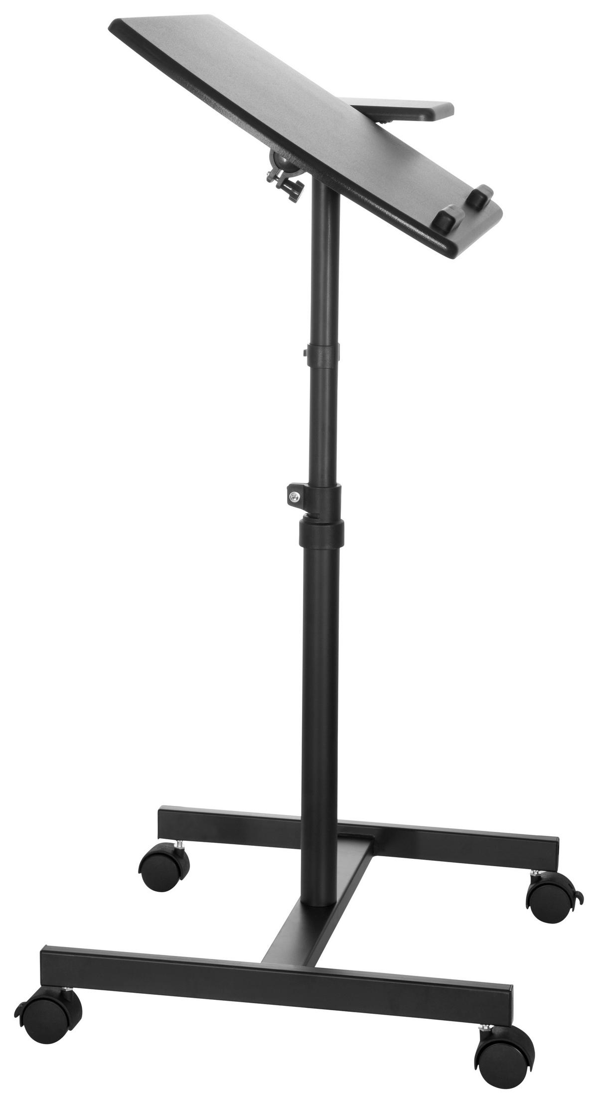 Stehschreibtisch Vm-Sl Schwarz höhenverstellbar - Schwarz, Basics, Holzwerkstoff/Kunststoff (40/44/68,5cm) - MID.YOU