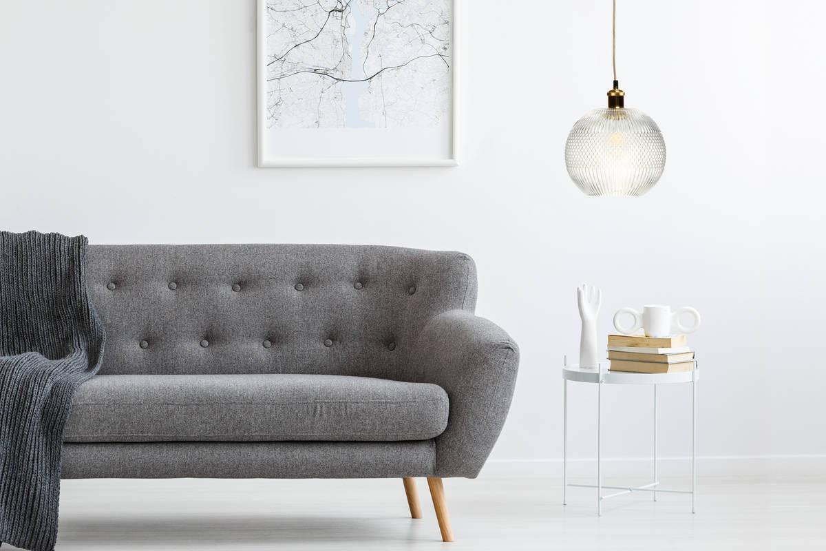 Hängeleuchte Neptun H: 26 cm 1-Flammig - Grau, Trend, Glas (25/26/25cm) - Kayoom