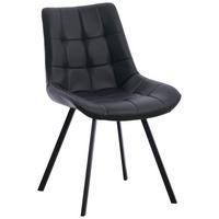 Stuhl Fritz Schwarz B: 54 cm - Schwarz, MODERN, Textil/Metall (54/86/62cm) - MID.YOU