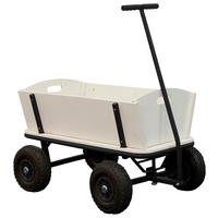 Bollerwagen Cc93611 - Schwarz/Braun, KONVENTIONELL, Holz/Metall (61/95/97cm) - Ambia Garden