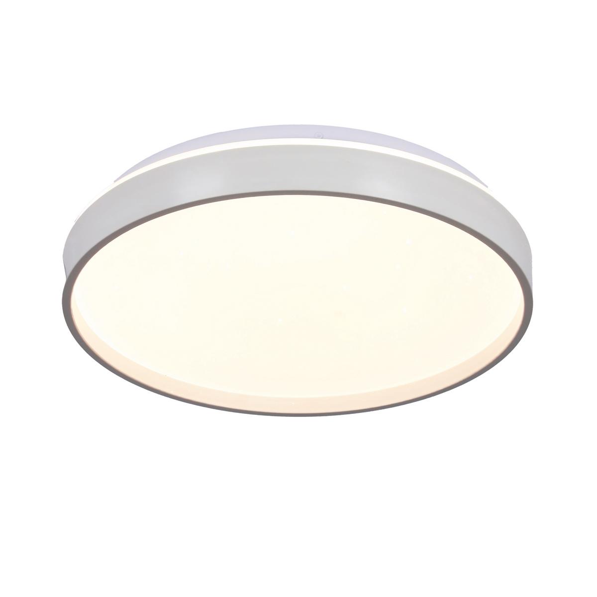 Led-deckenleuchte 13-11282 Texas - Weiß, KONVENTIONELL, Kunststoff/Metall (29/29/6cm)