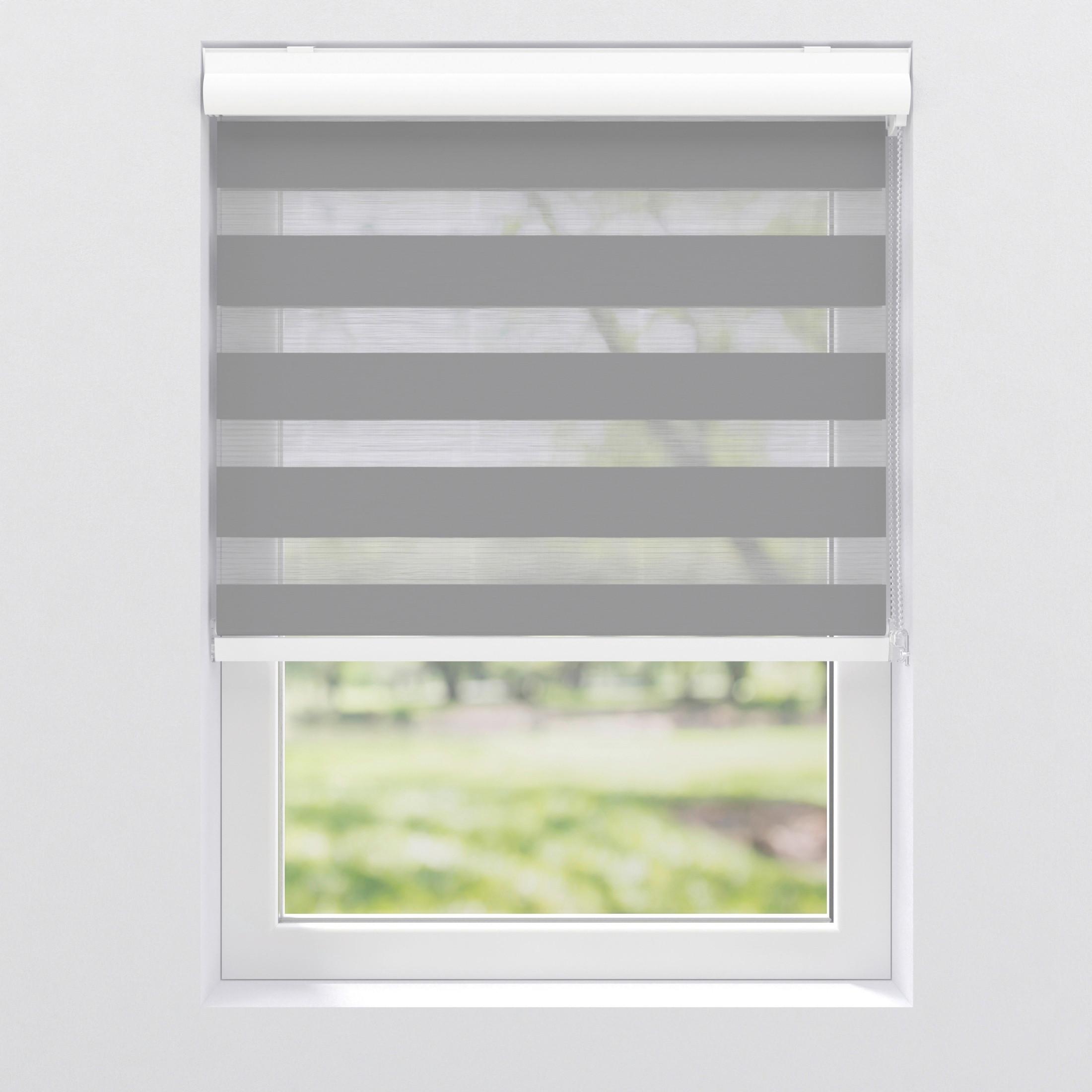 DOPPELROLLO DOPPEL-ROLLO K.28MM TL - Grau, KONVENTIONELL, Textil (115/175cm)