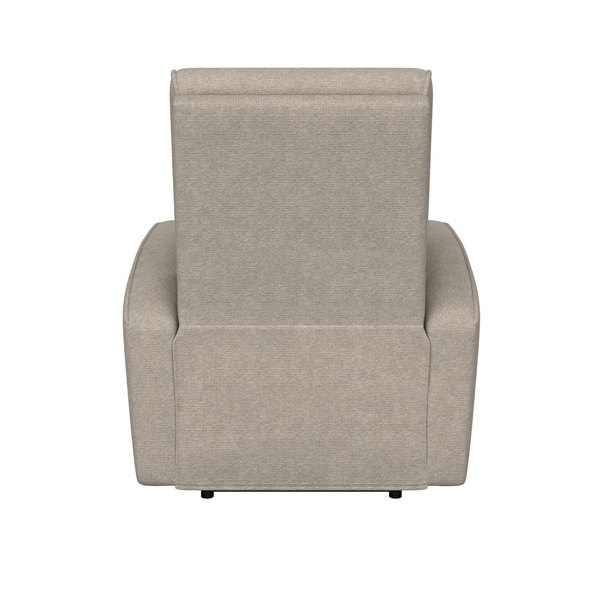 Tv-fotel Leon - világosbarna, Basics, műanyag/textil (80/102/96cm) - Best Price