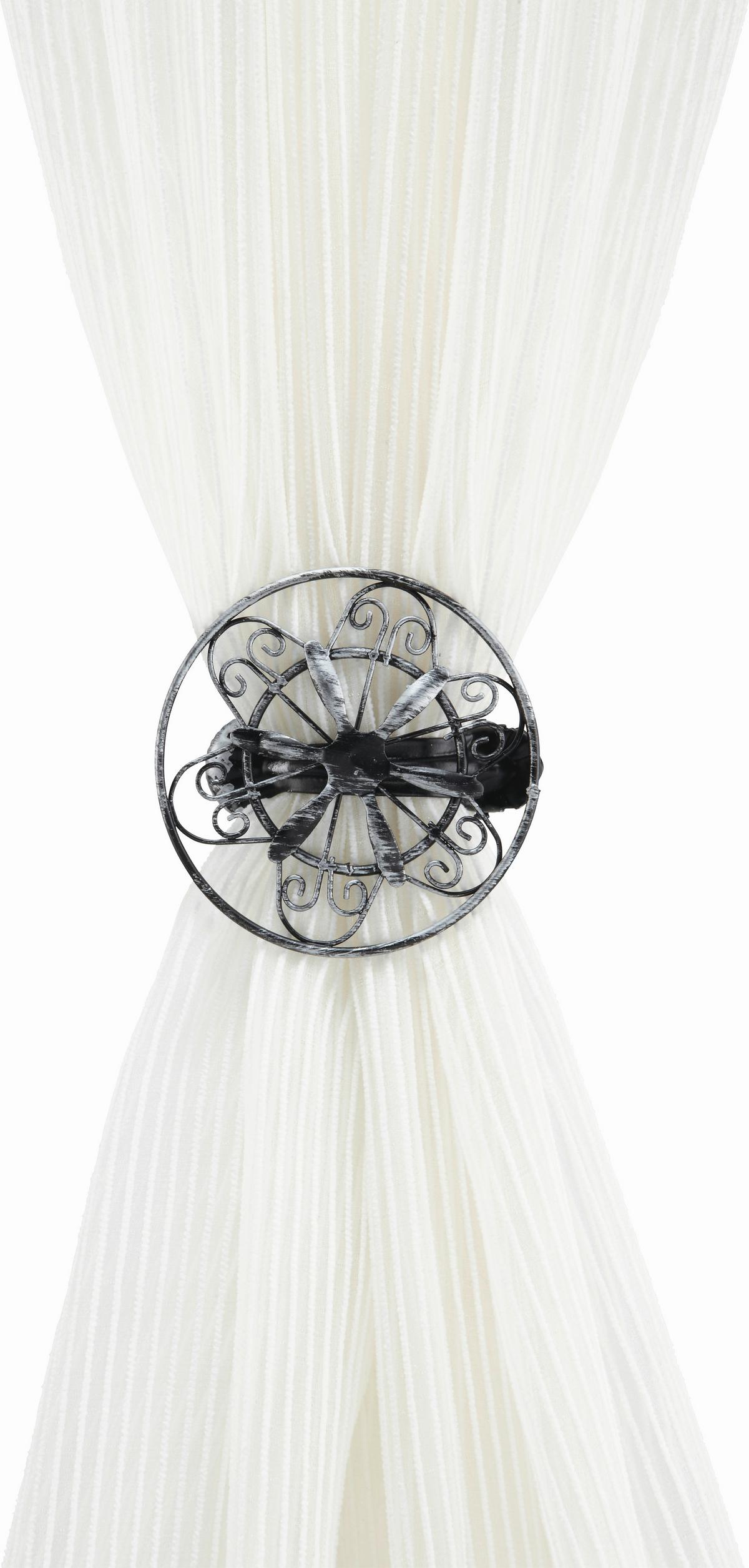 DEKORAČNÍ SPONKA ANTIK - měděné barvy/krémová, kov (8,5/6,5cm) - Modern Living