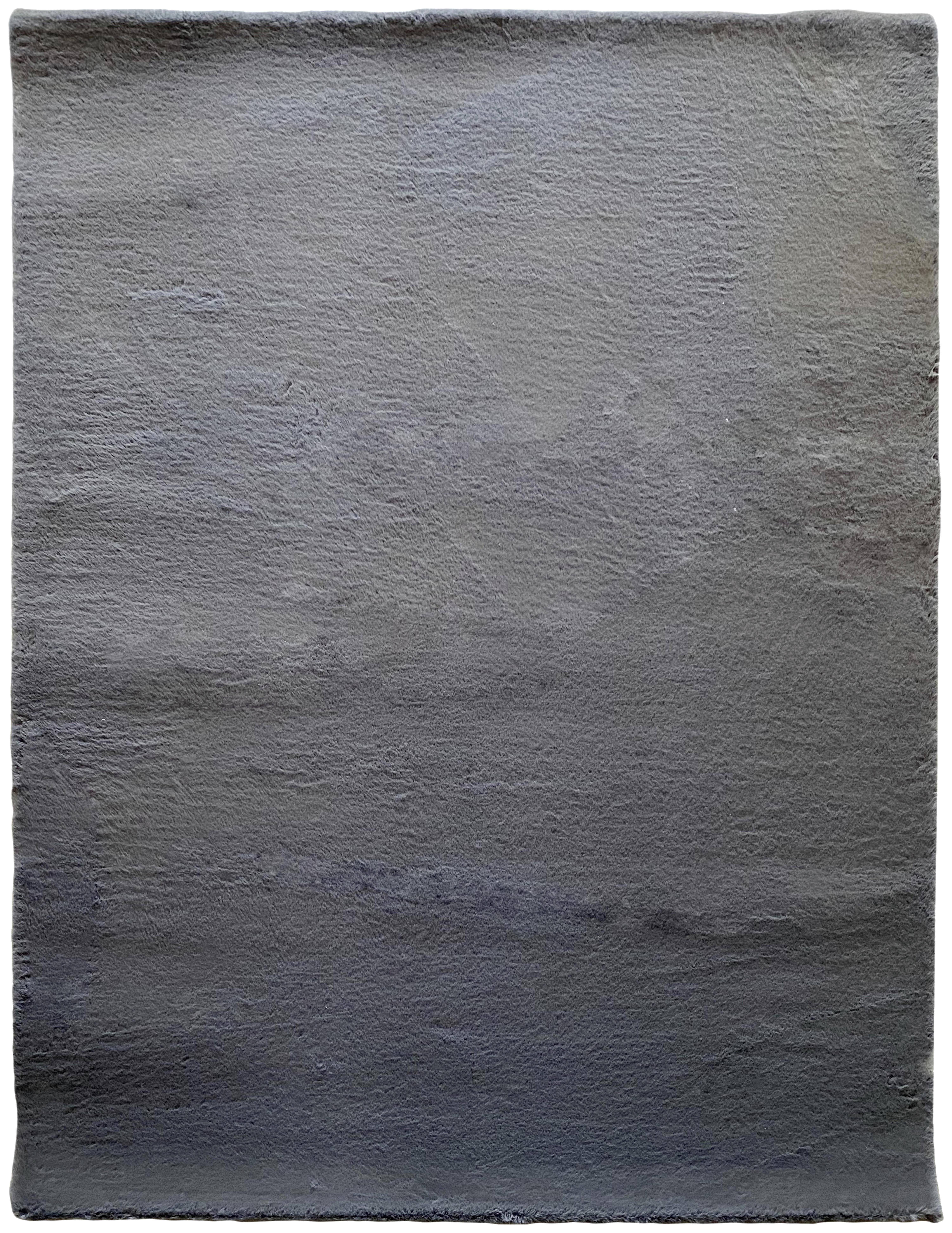 Fellteppich Stahlgrau Magarete 120x160 cm - Dunkelgrau, Textil (120/160cm) - Luca Bessoni