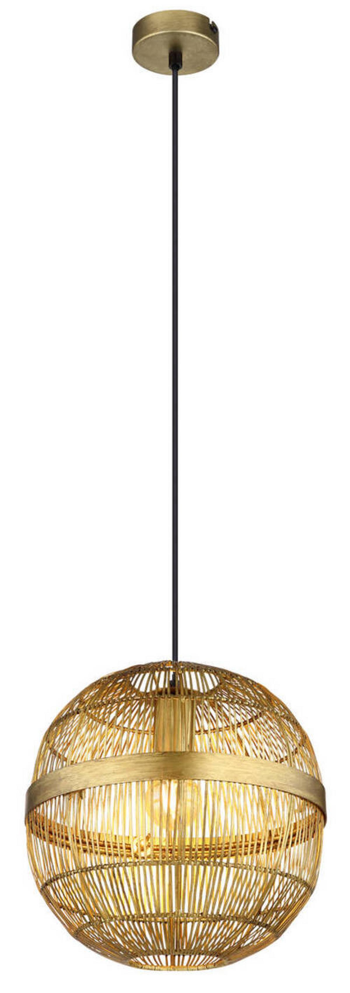 Hängeleuchte 14995h1 - Messingfarben, KONVENTIONELL, Metall (30/120cm) - Globo