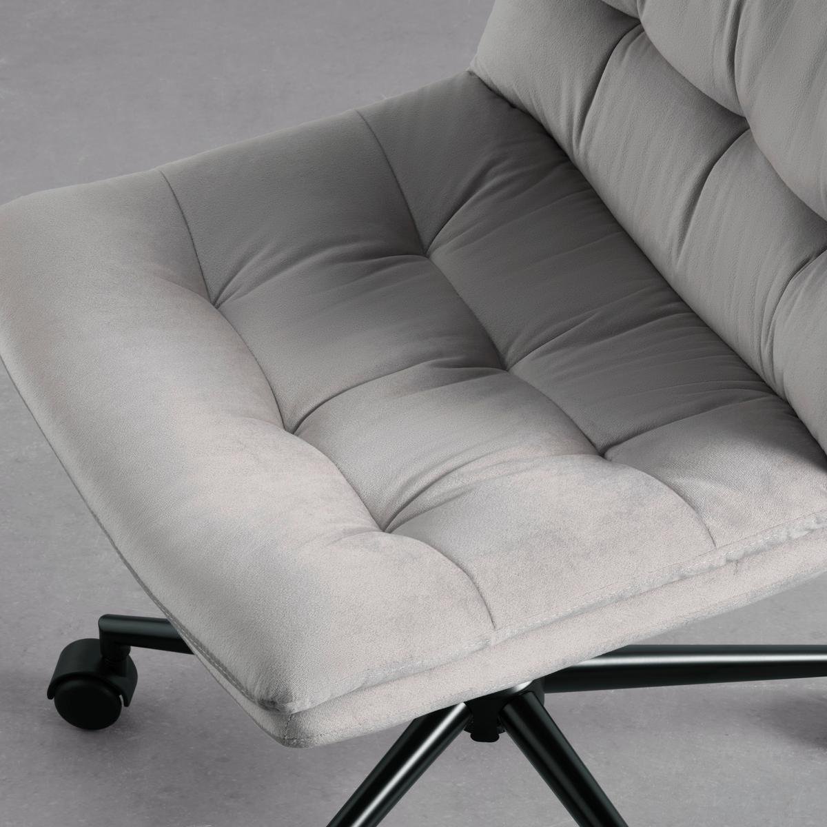 Kancelárska stolička EASY II -EXKLUSIV- - čierna/sivá, Konventionell, kov/textil (44/92-102/53cm) - Mömax