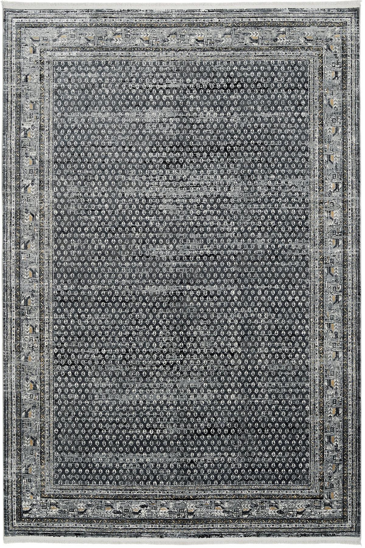Webteppich Monza - Dunkelgrau, KONVENTIONELL, Textil (120/180cm) - Dieter Knoll