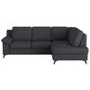 Ecksofa Boom, Dunkelblau S: 242x170 cm - Schwarz/Dunkelblau, KONVENTIONELL, Textil (242/170cm) - Cotta