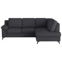 Ecksofa Boom, Dunkelblau S: 242x170 cm - Schwarz/Dunkelblau, KONVENTIONELL, Textil (242/170cm) - Cotta