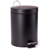 Kosmetikeimer Unis 3l Schwarz Metall Dxh 17x25 - Schwarz, Basics, Kunststoff/Metall (17/25cm) - Spirella